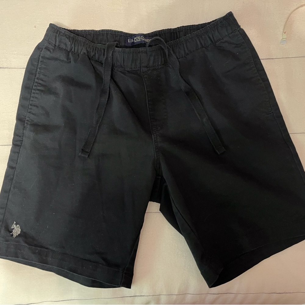 U.S. Polo Assn. Black Athletic Shorts for Active Comfort